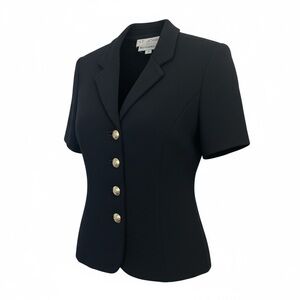 St.John Vintage  Wool Blend Black Blazer or Top, 3 Season